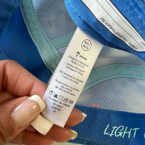 Ivivva Lululemon Adjustable Back Cap Hat Blue Tennis Sports - Picture 6 of 8